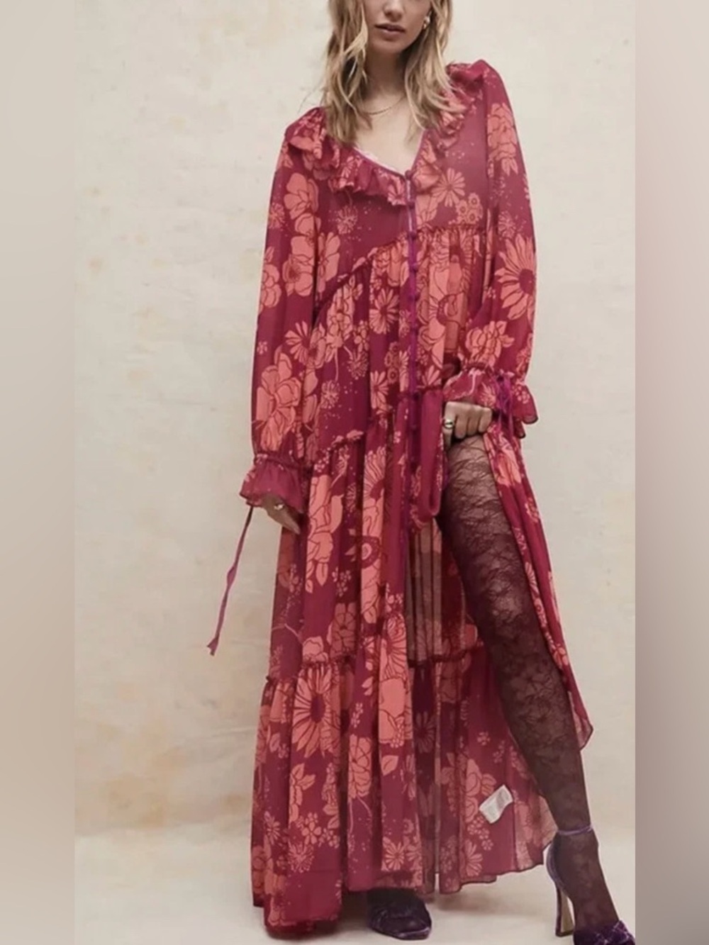 NWT FP Valeria Floral Maxi Dress